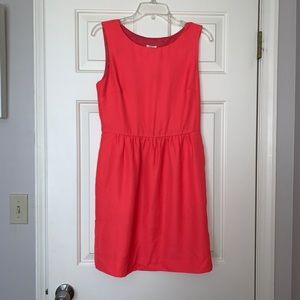 J. Crew Sleeveless Ruched Dress